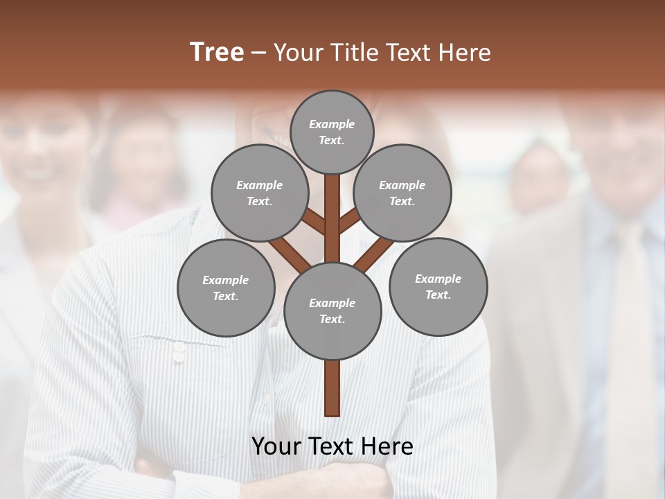 A Man Standing In Front Of A Group Of People PowerPoint Template