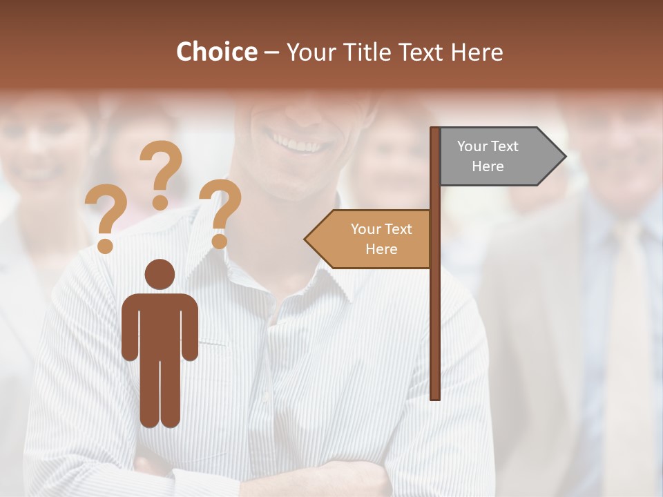 A Man Standing In Front Of A Group Of People PowerPoint Template