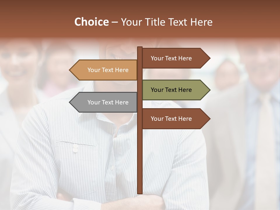 A Man Standing In Front Of A Group Of People PowerPoint Template