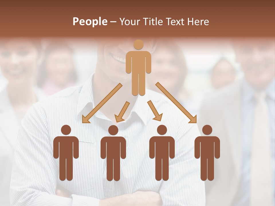 A Man Standing In Front Of A Group Of People PowerPoint Template
