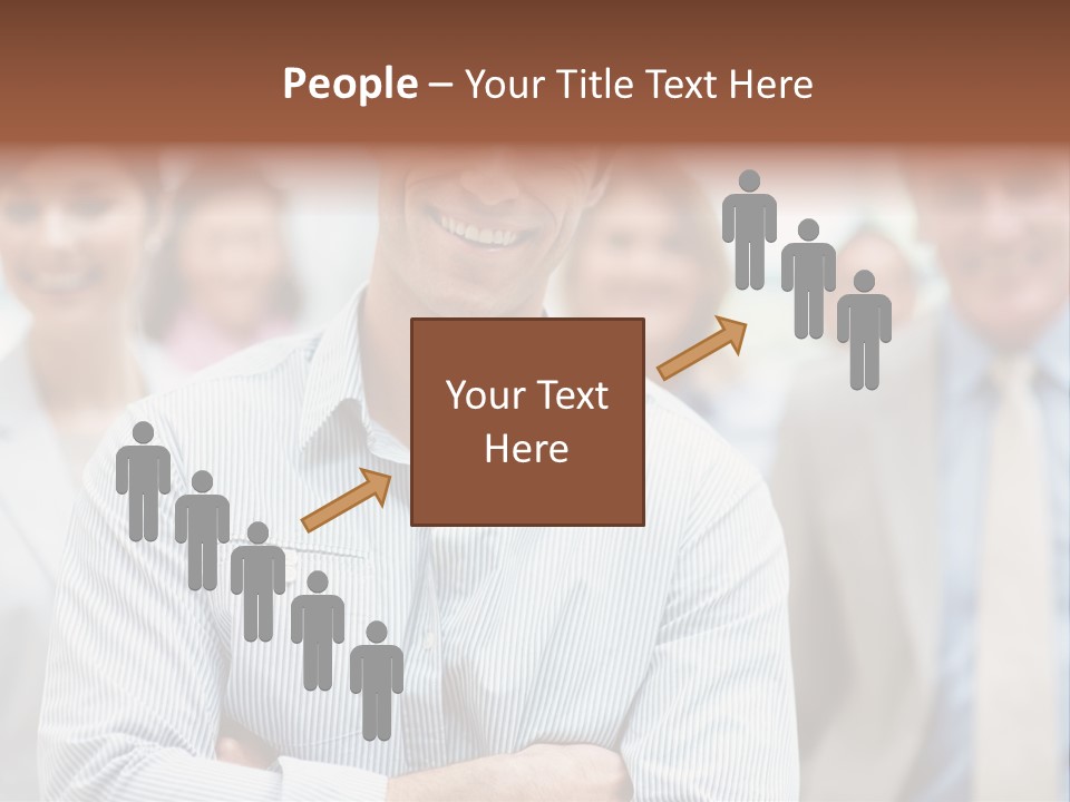 A Man Standing In Front Of A Group Of People PowerPoint Template