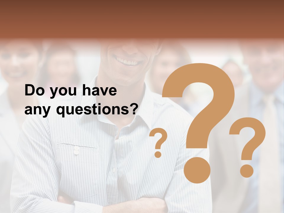 A Man Standing In Front Of A Group Of People PowerPoint Template