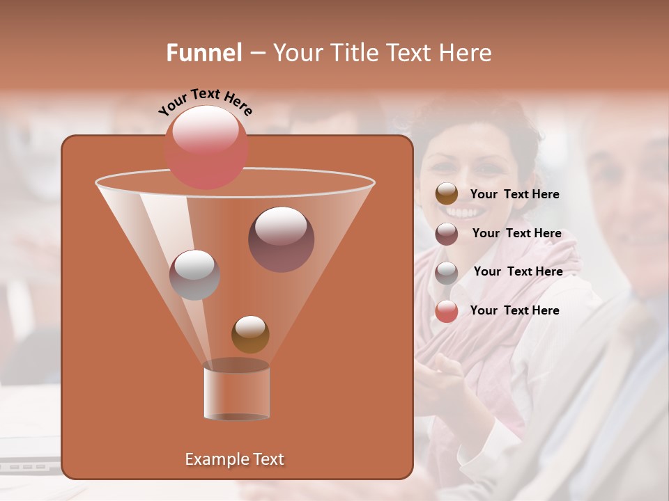 Floral Blue People PowerPoint Template