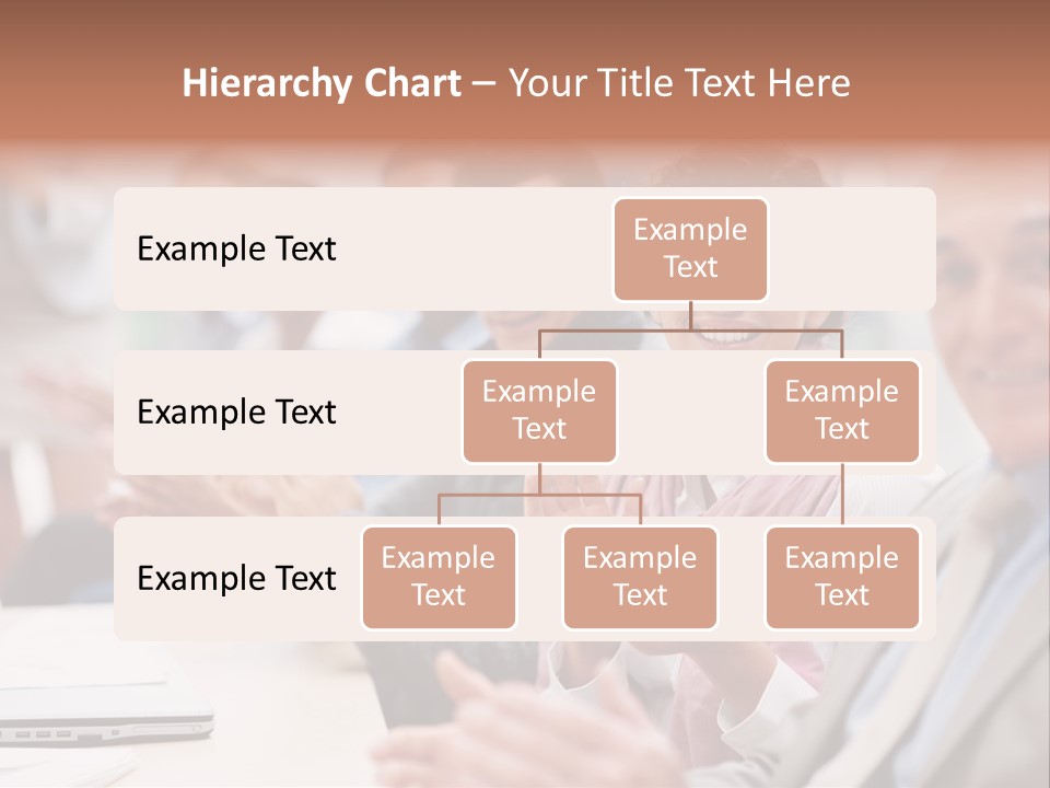 Floral Blue People PowerPoint Template