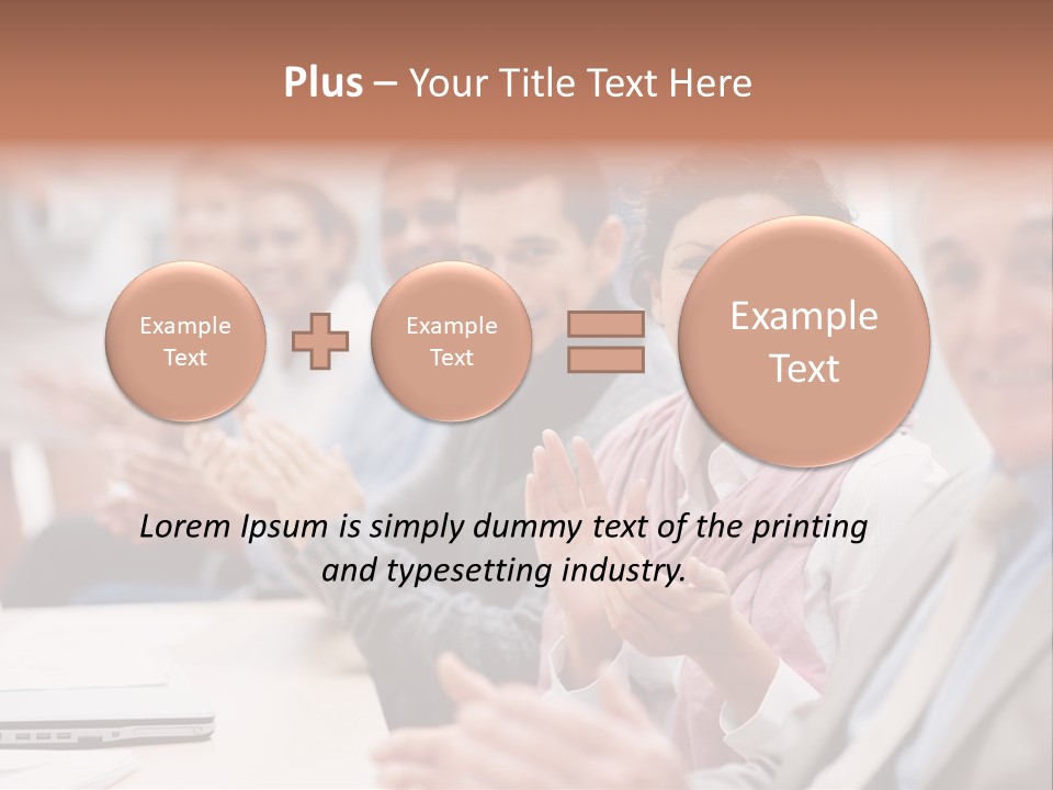 Floral Blue People PowerPoint Template