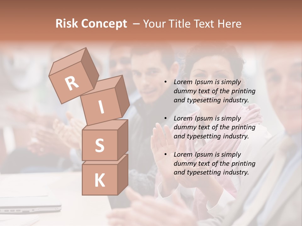 Floral Blue People PowerPoint Template