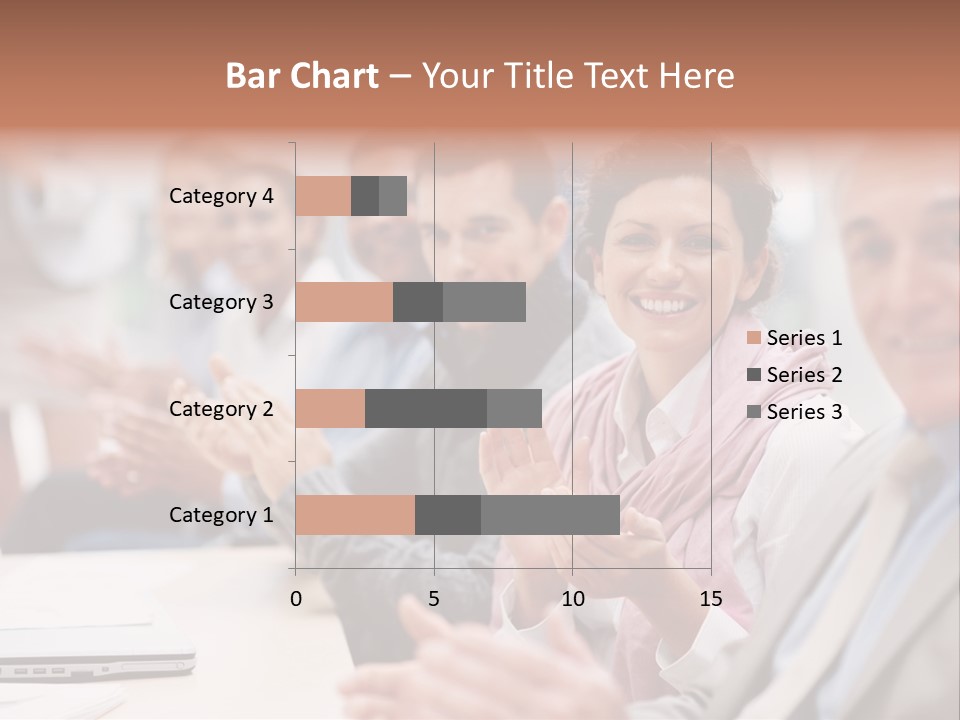 Floral Blue People PowerPoint Template