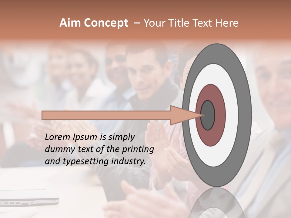 Floral Blue People PowerPoint Template