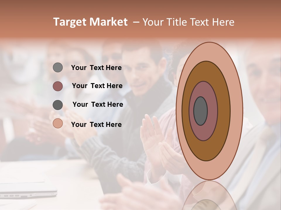 Floral Blue People PowerPoint Template