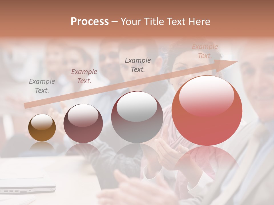 Floral Blue People PowerPoint Template