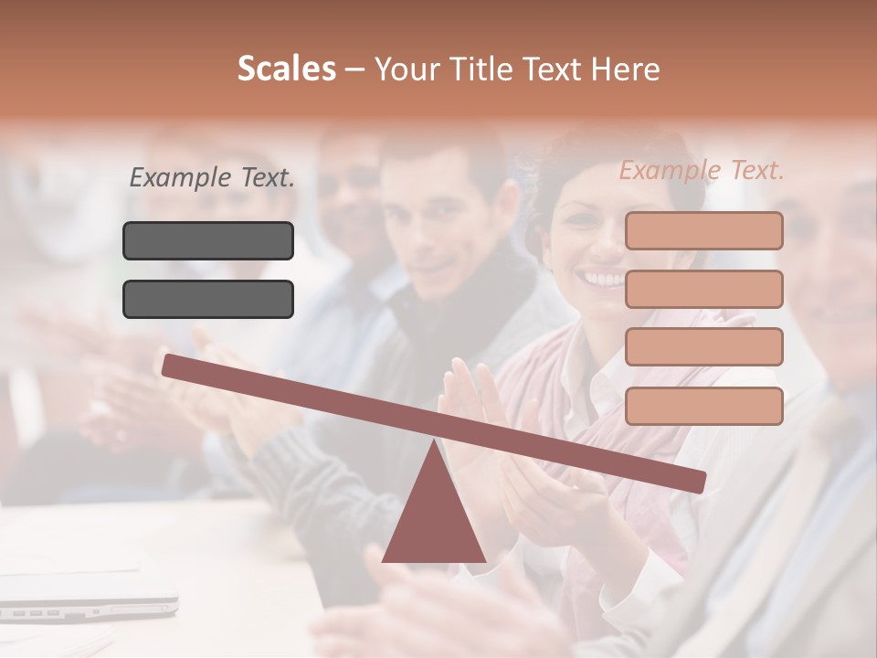 Floral Blue People PowerPoint Template