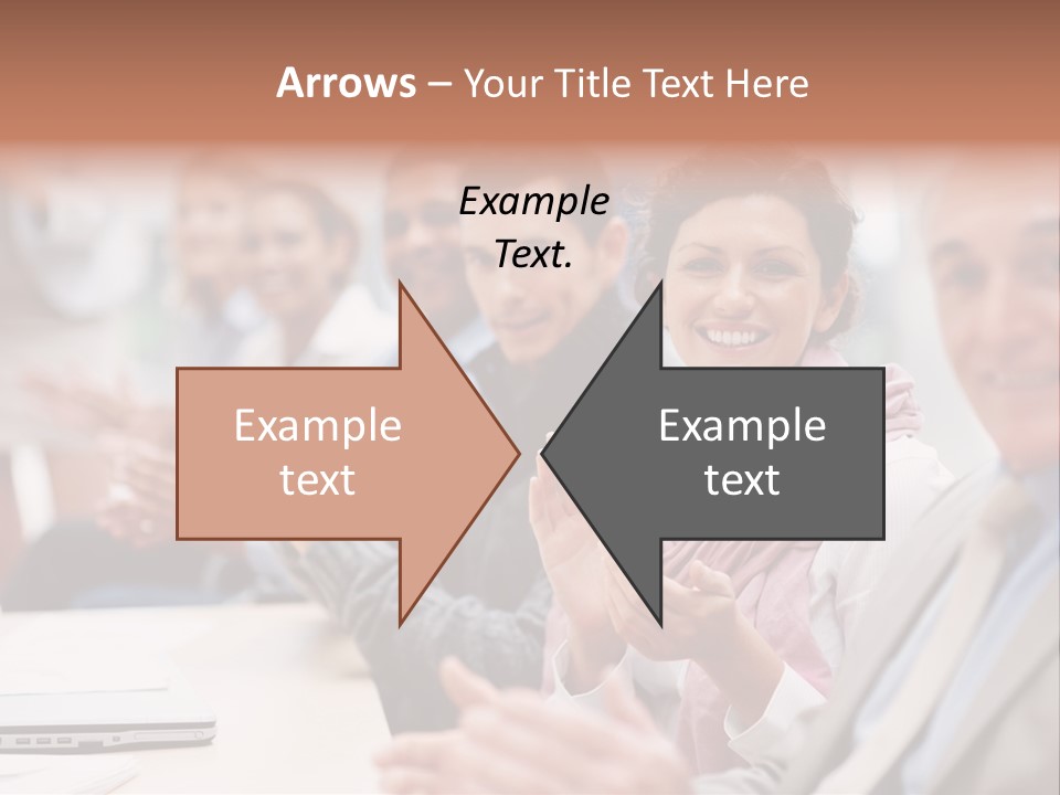 Floral Blue People PowerPoint Template