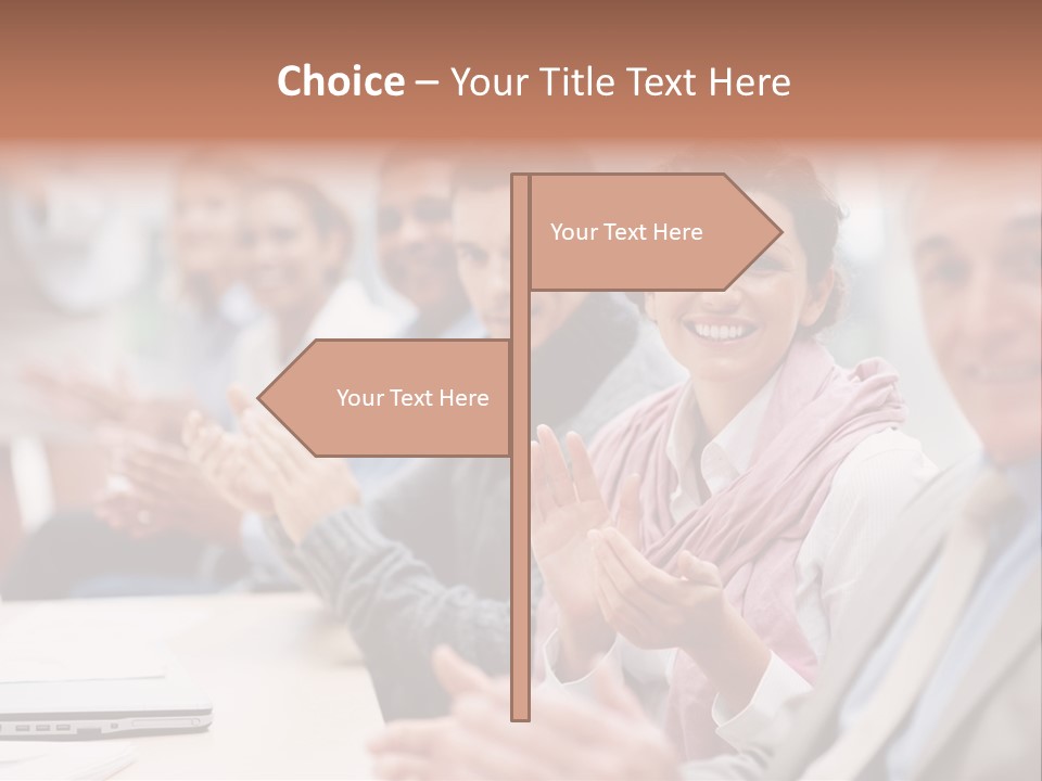 Floral Blue People PowerPoint Template