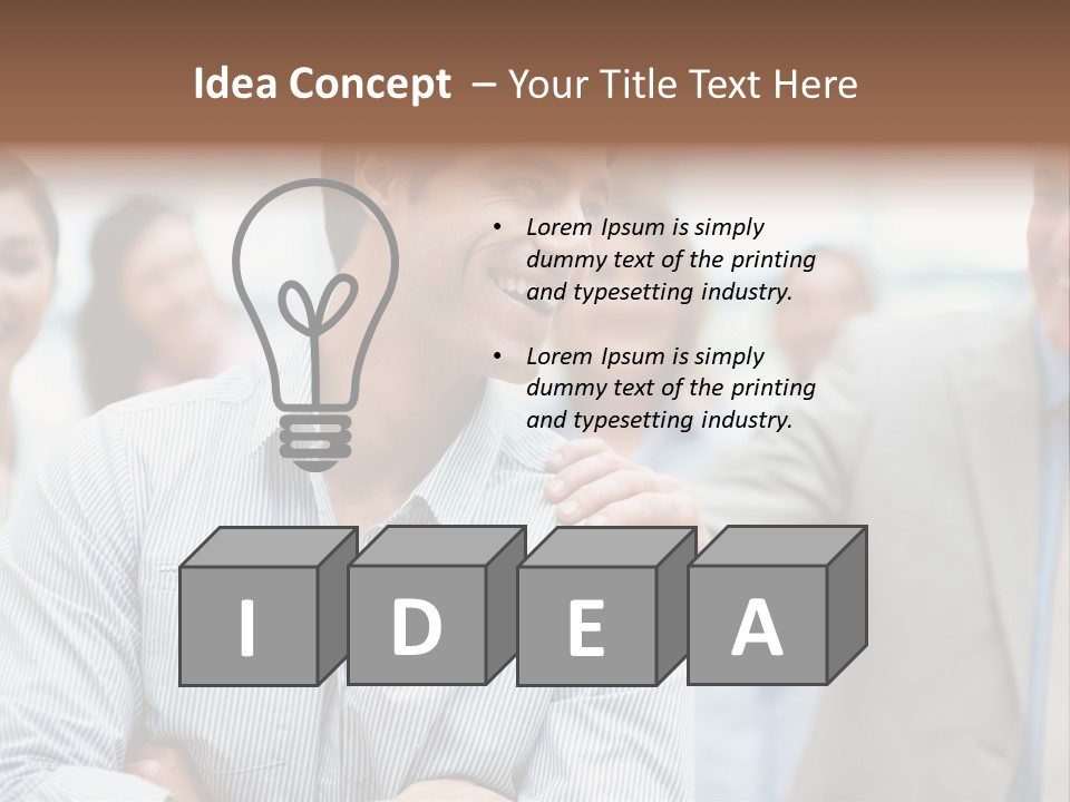 White Interior Dinner PowerPoint Template
