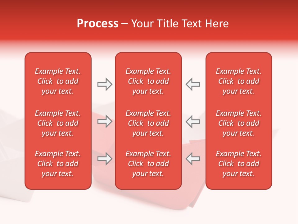 A Red Origami Boat On A White Background PowerPoint Template