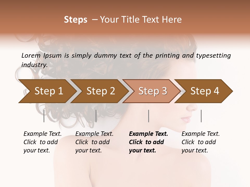 Styling Girl Indoors PowerPoint Template