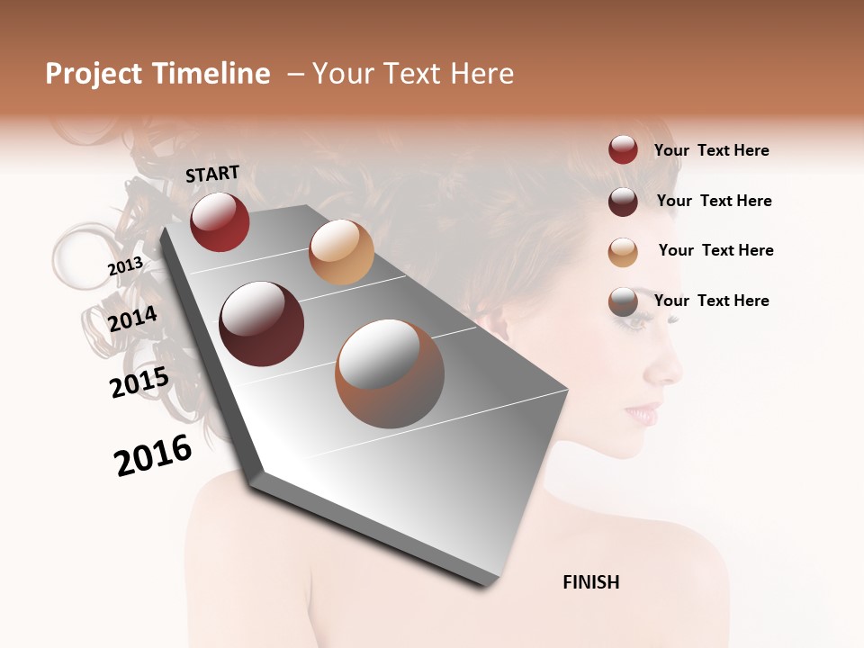 Styling Girl Indoors PowerPoint Template