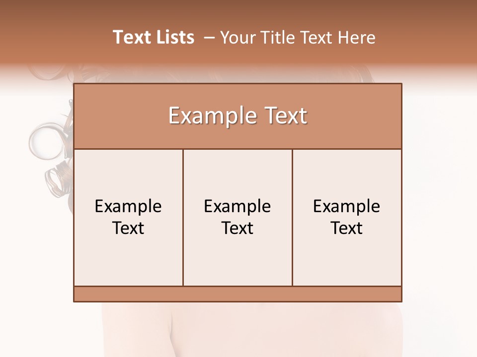 Styling Girl Indoors PowerPoint Template