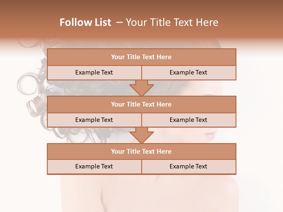 Styling Girl Indoors PowerPoint Template