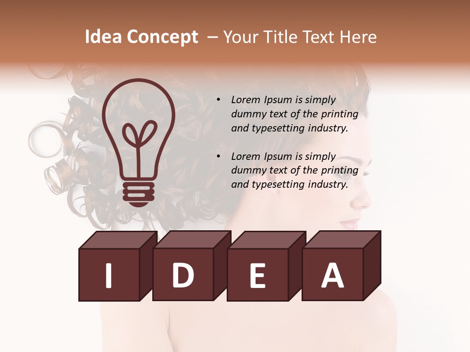 Styling Girl Indoors PowerPoint Template