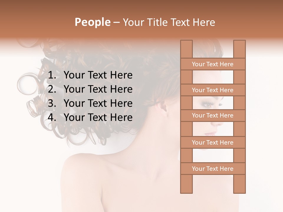 Styling Girl Indoors PowerPoint Template