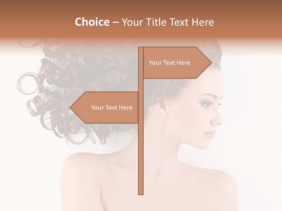 Styling Girl Indoors PowerPoint Template