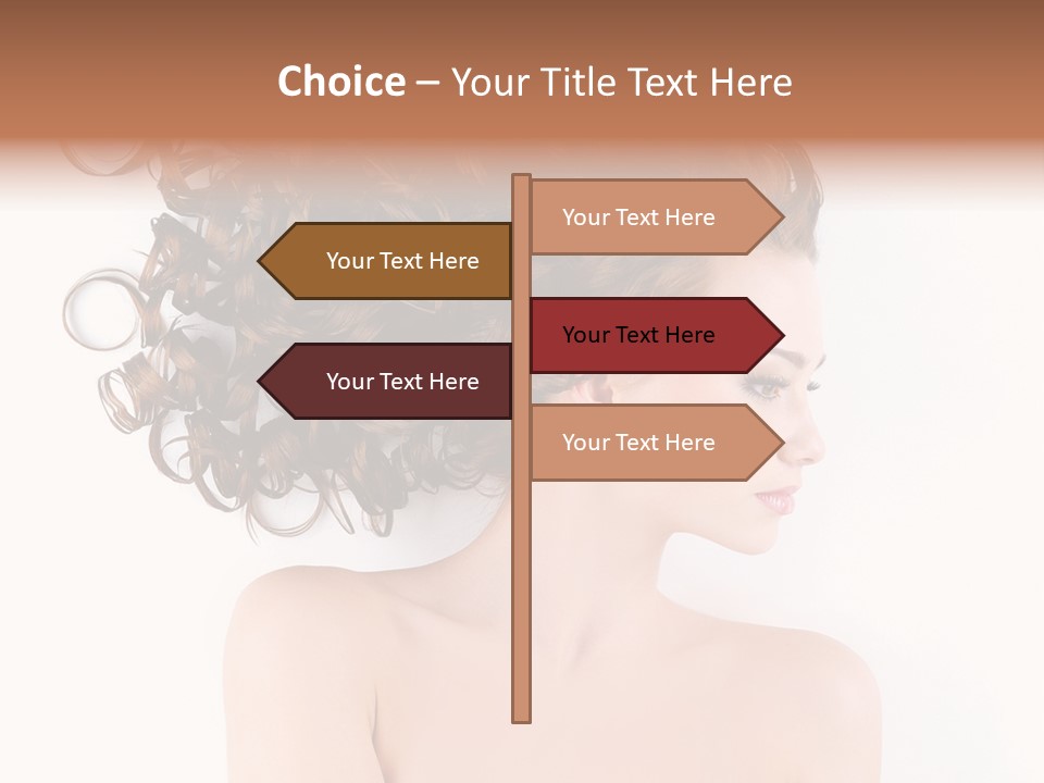 Styling Girl Indoors PowerPoint Template