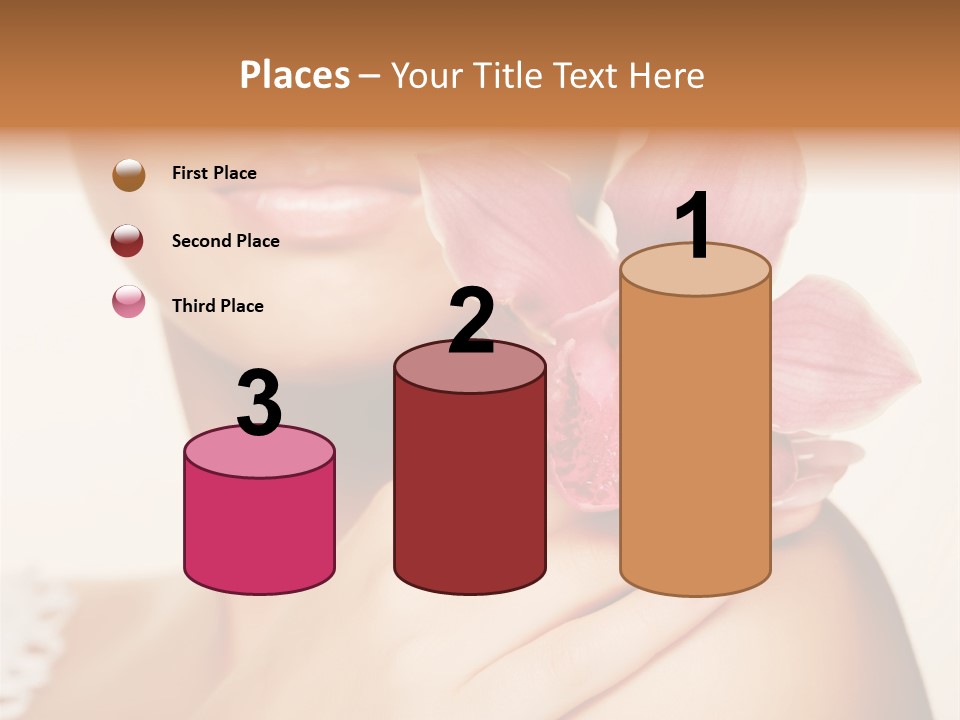 Floral Blue People PowerPoint Template