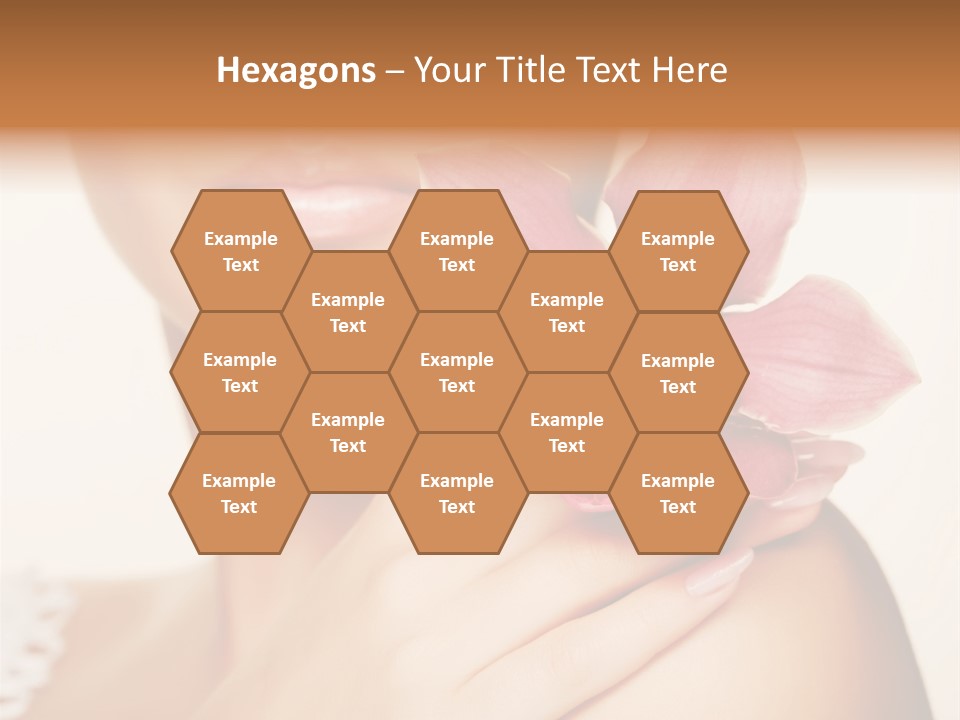 Floral Blue People PowerPoint Template