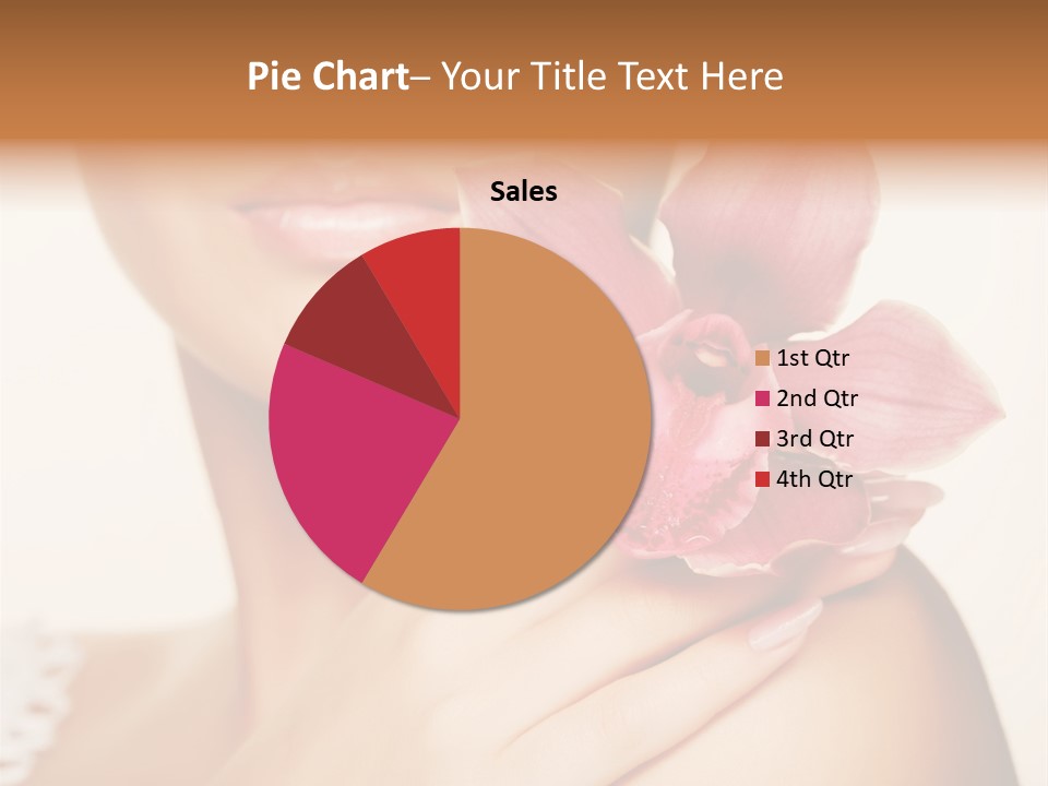 Floral Blue People PowerPoint Template