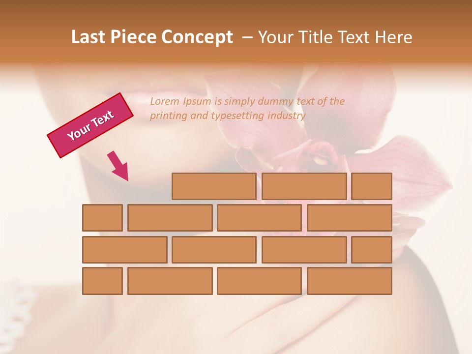 Floral Blue People PowerPoint Template