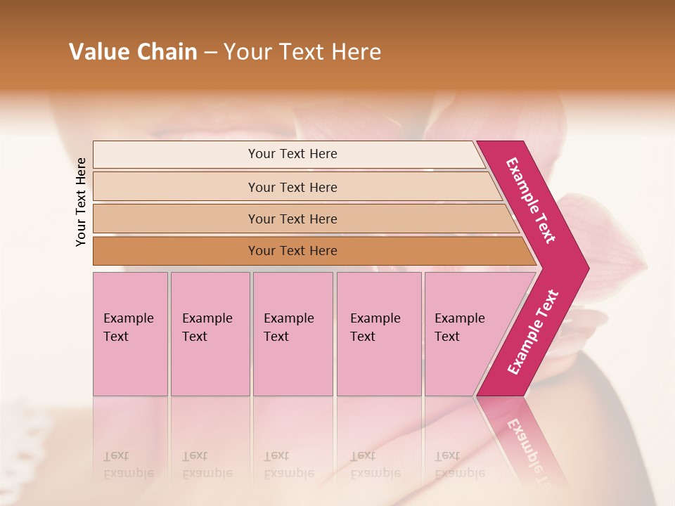 Floral Blue People PowerPoint Template