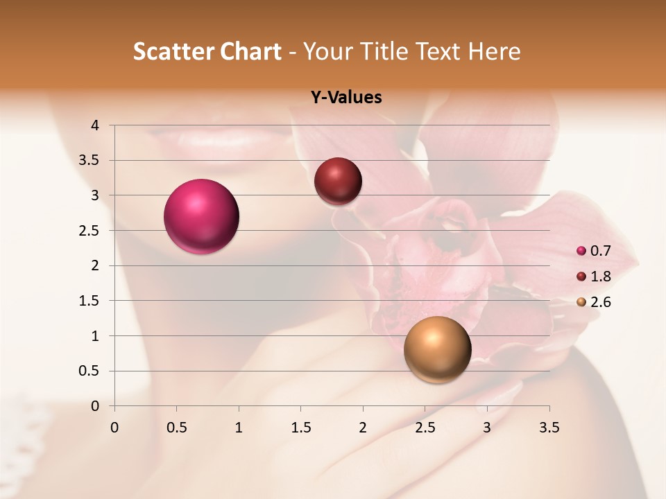 Floral Blue People PowerPoint Template