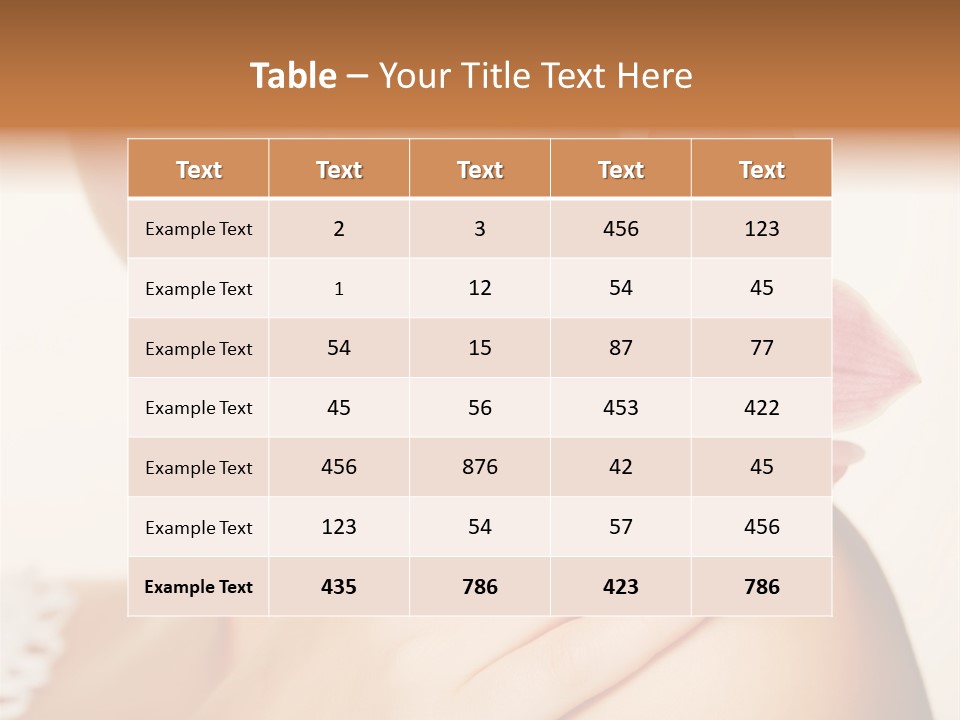 Floral Blue People PowerPoint Template