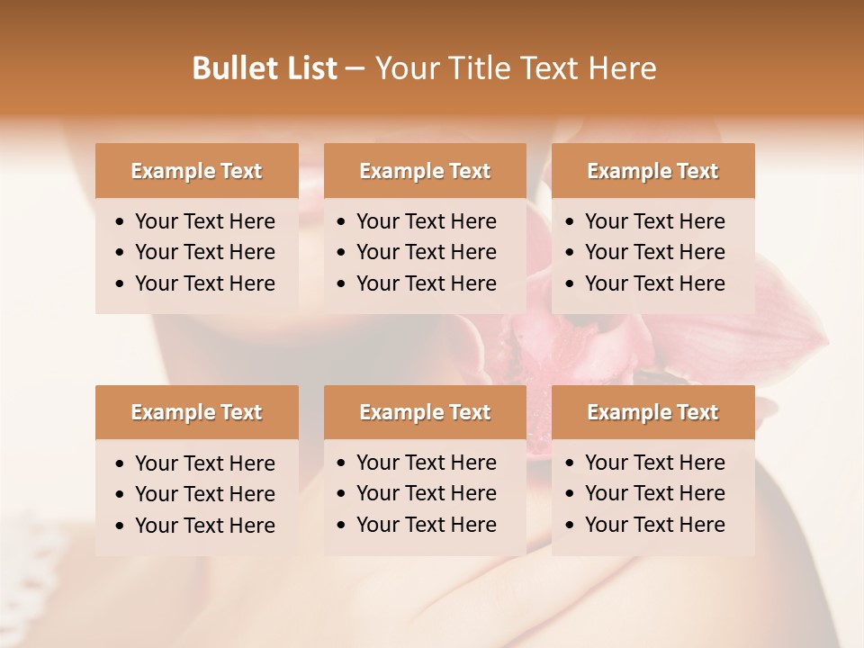 Floral Blue People PowerPoint Template