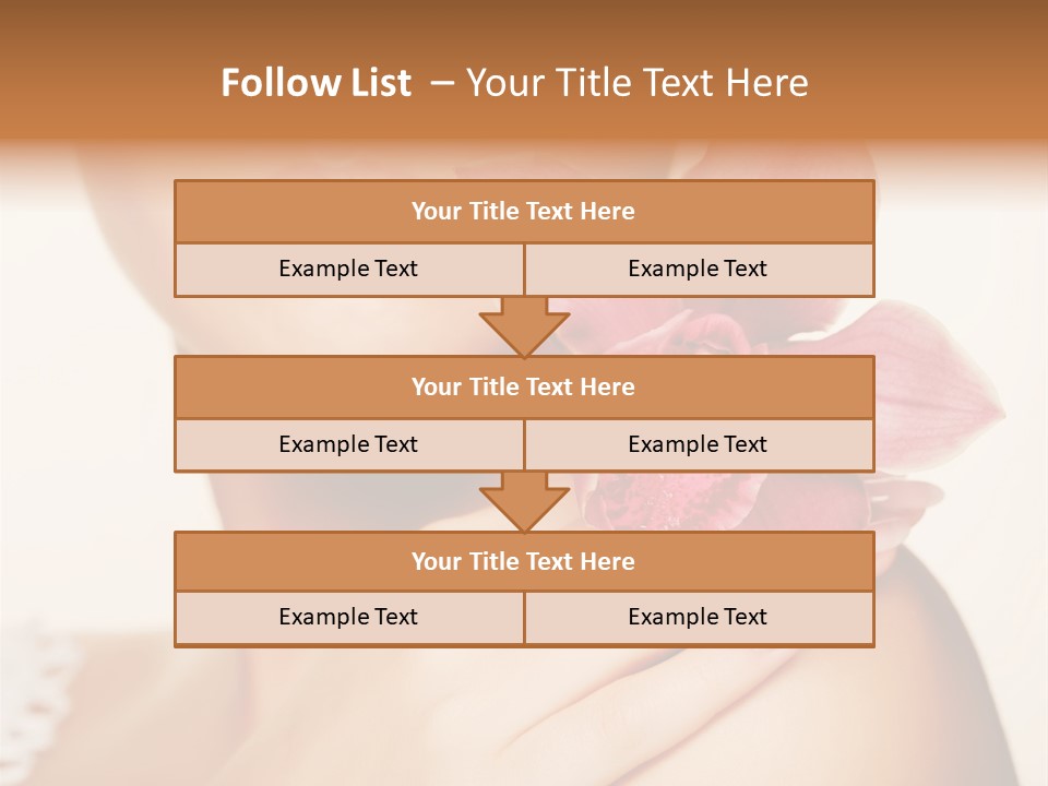 Floral Blue People PowerPoint Template