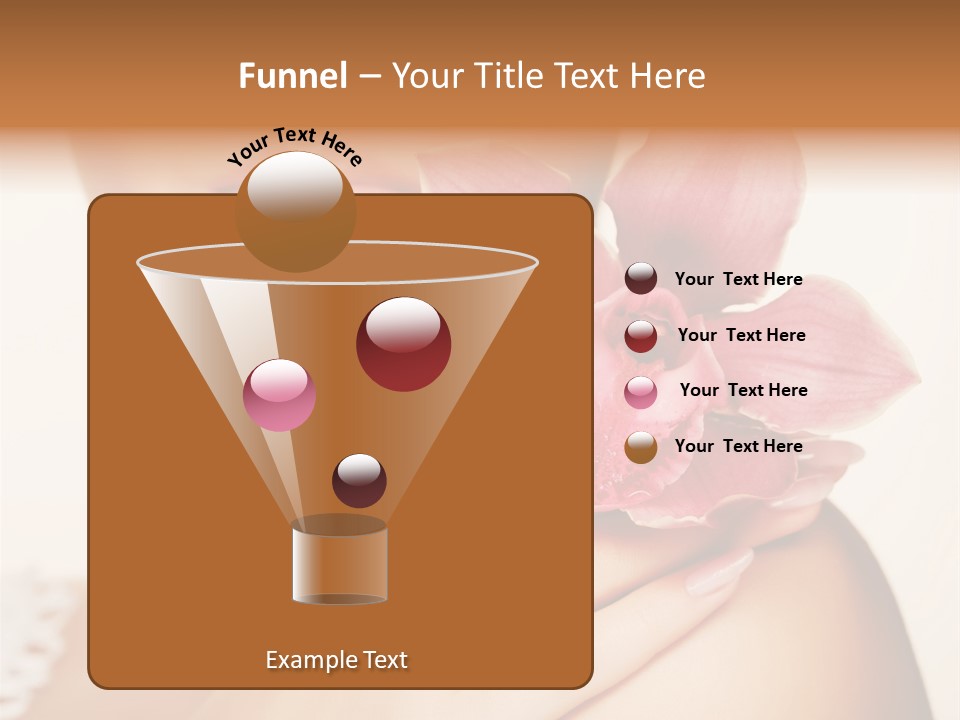 Floral Blue People PowerPoint Template