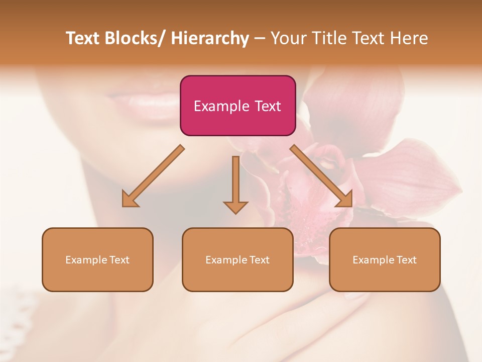 Floral Blue People PowerPoint Template