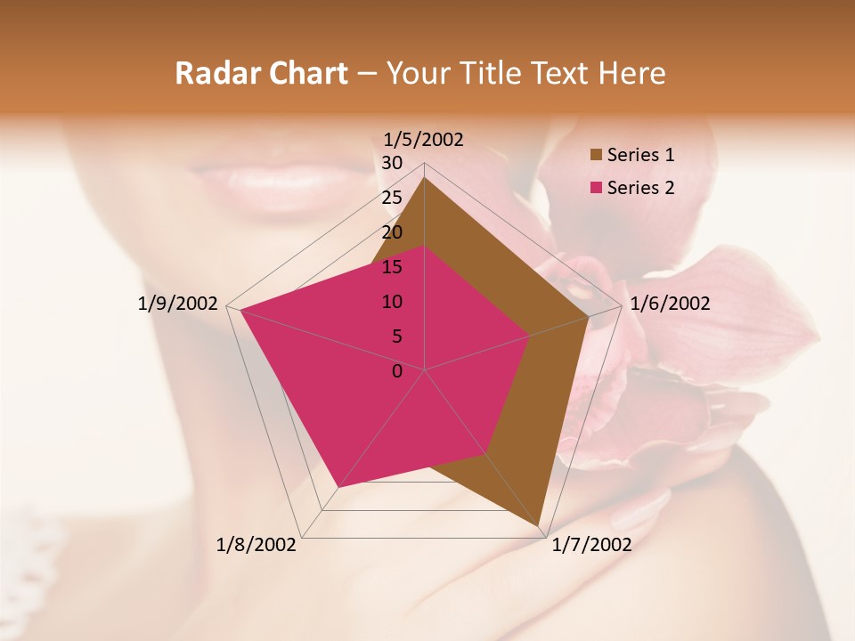 Floral Blue People PowerPoint Template