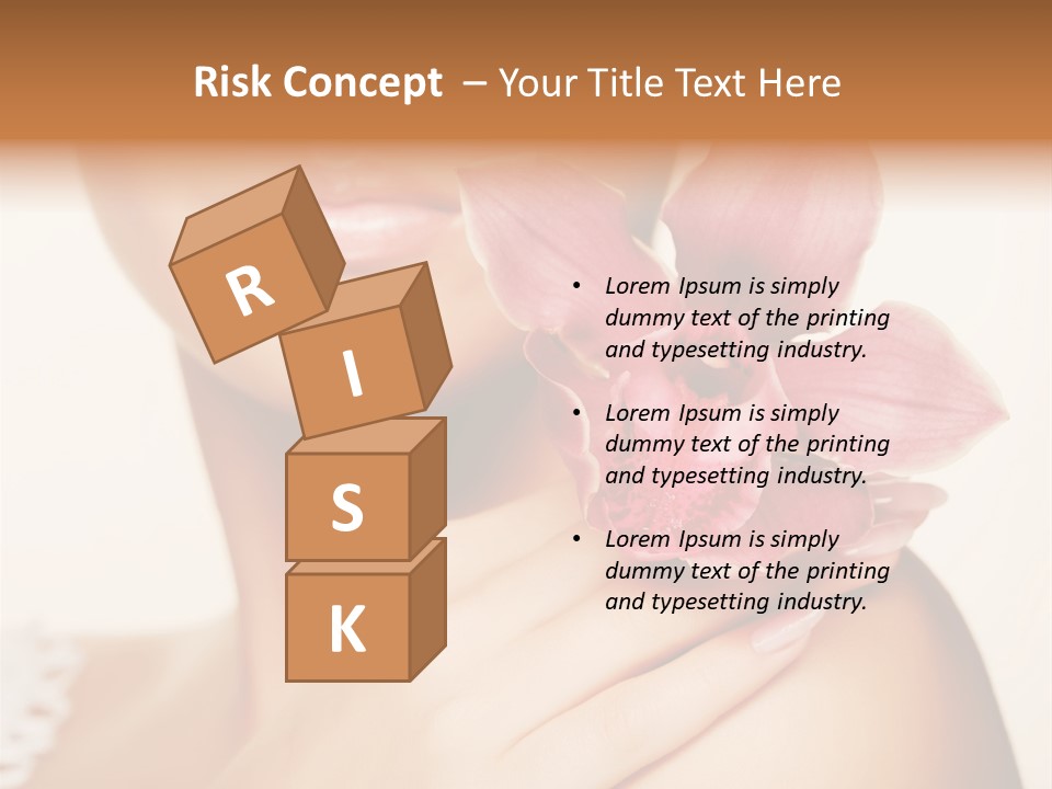 Floral Blue People PowerPoint Template