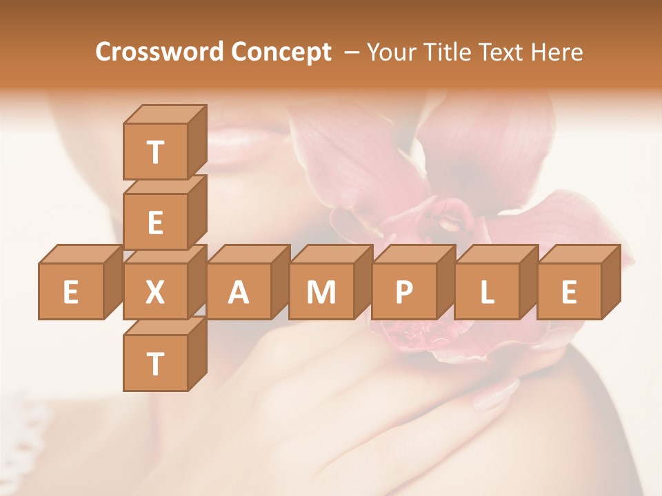 Floral Blue People PowerPoint Template