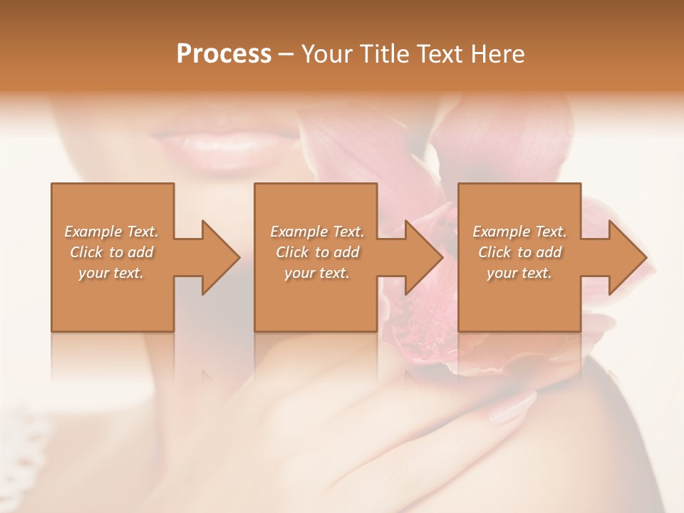 Floral Blue People PowerPoint Template