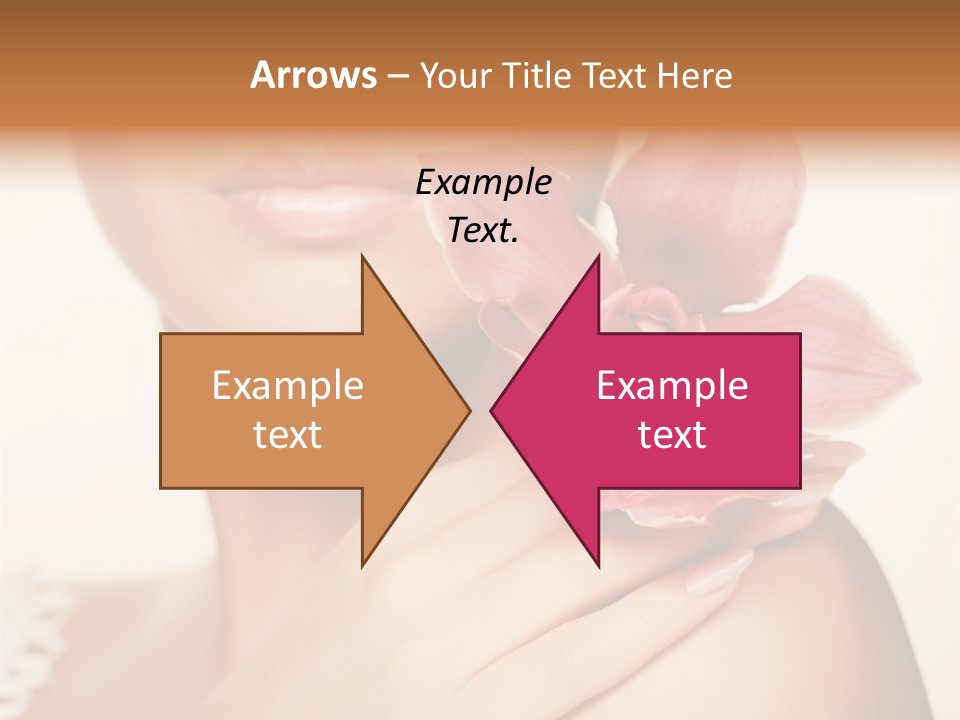 Floral Blue People PowerPoint Template