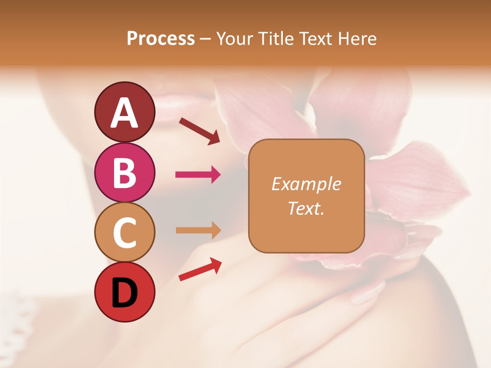 Floral Blue People PowerPoint Template