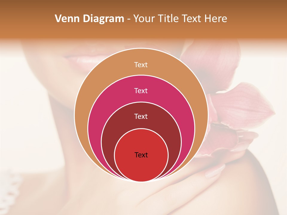 Floral Blue People PowerPoint Template