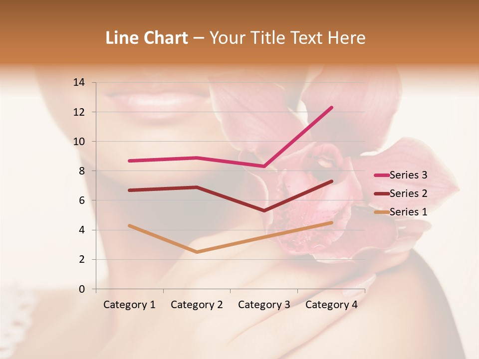 Floral Blue People PowerPoint Template