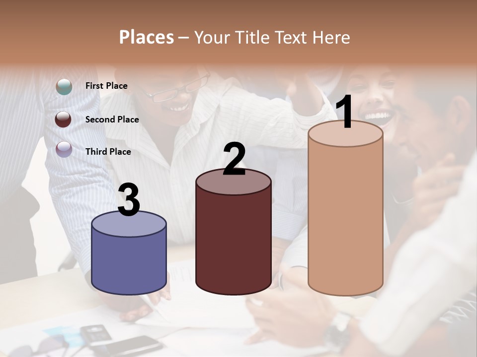 Caucasian White Isolated PowerPoint Template