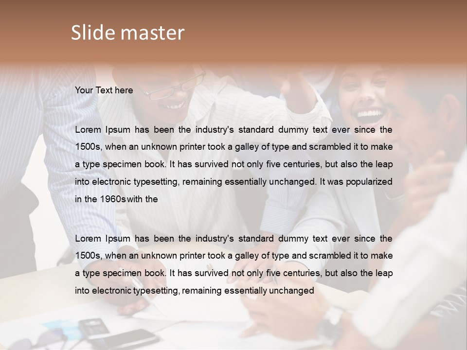 Caucasian White Isolated PowerPoint Template