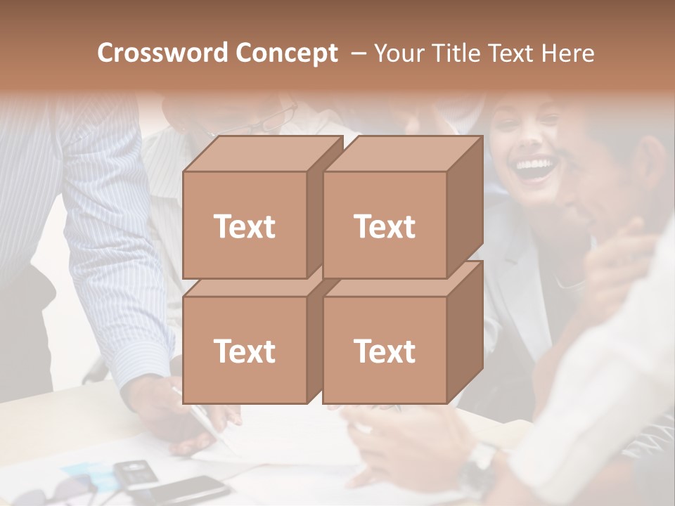 Caucasian White Isolated PowerPoint Template