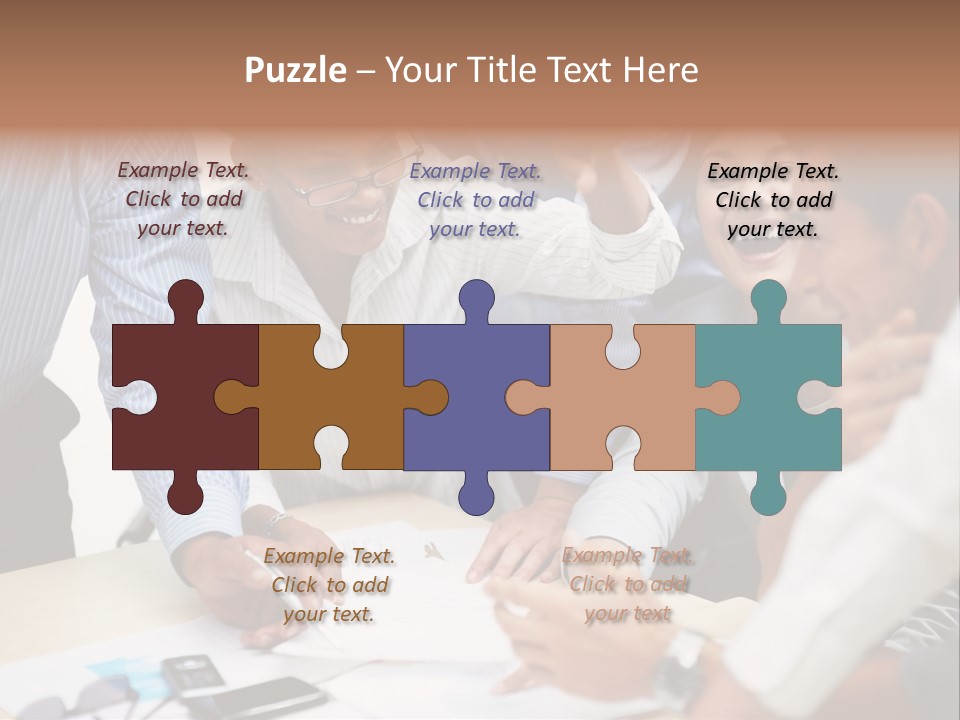 Caucasian White Isolated PowerPoint Template